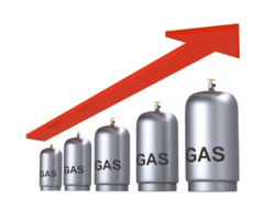 Evolution prix du gaz